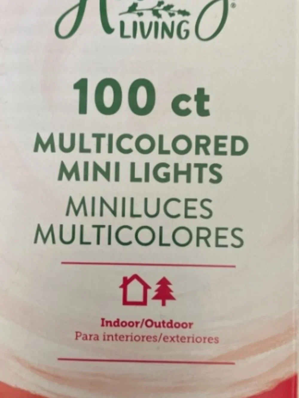 Holiday Living 100ct Multi Color Mini String Lights Green Wire Christmas NEW